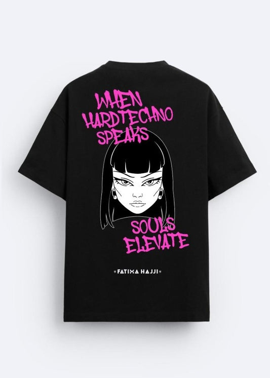 When Hardtechno Speaks Tee (Pink edition)